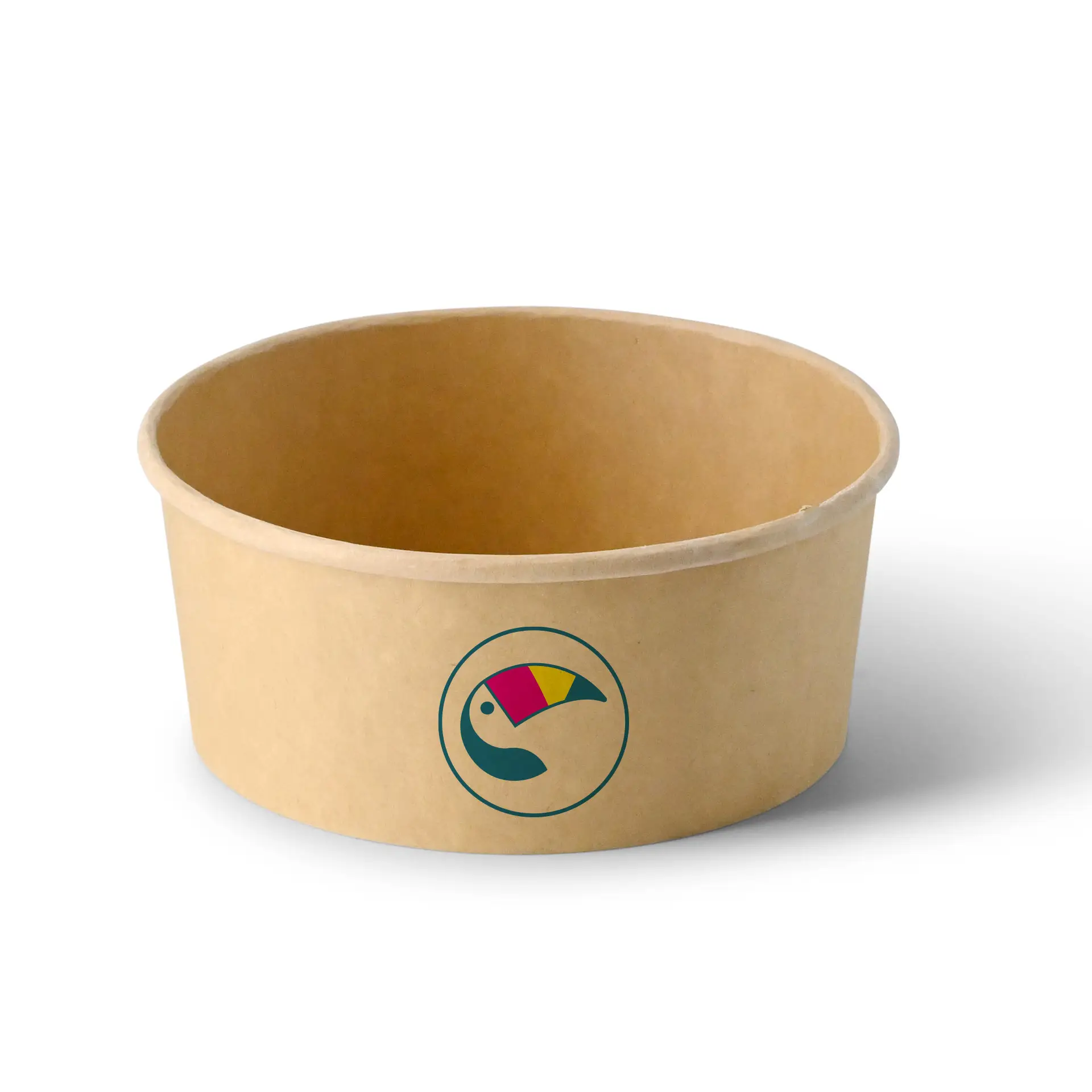 Miski sałatkowe z nadrukiem / Bowls personalizowane, 650 ml, Ø 150 mm, brązowe, powłoka PE