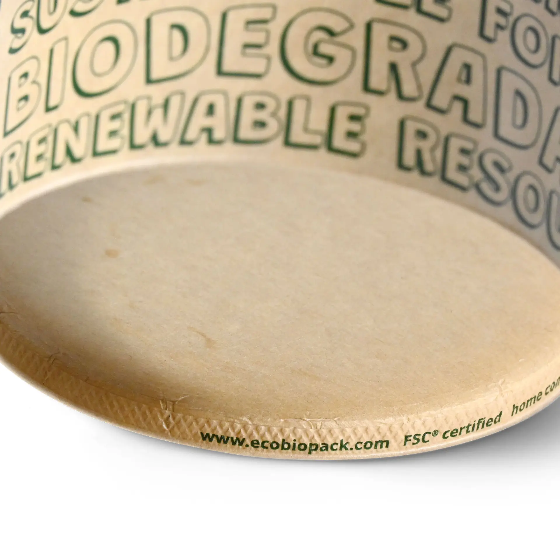 Eisbecher aus Pappe XS, 100 ml, max. 180 ml, Ø 92 mm, braun, EcoUp