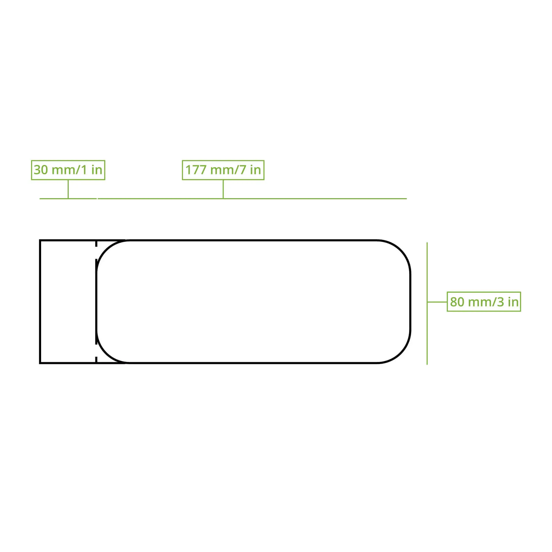 Zrywany prostokątny talerz kartonowy, brązowy, 8 x 18 cm, z barierą na bazie wody, biodegradowalny, certyfikowany PEFC.