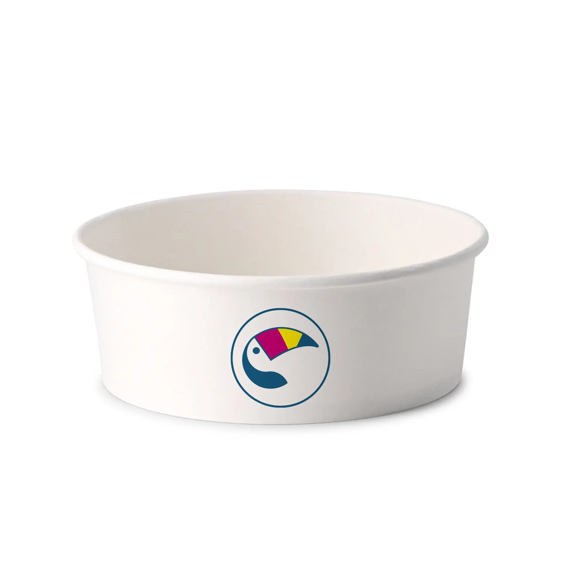 Miski sałatkowe z nadrukiem / Bowls personalizowane, 1000 ml, Ø 185 mm, białe, powłoka PE