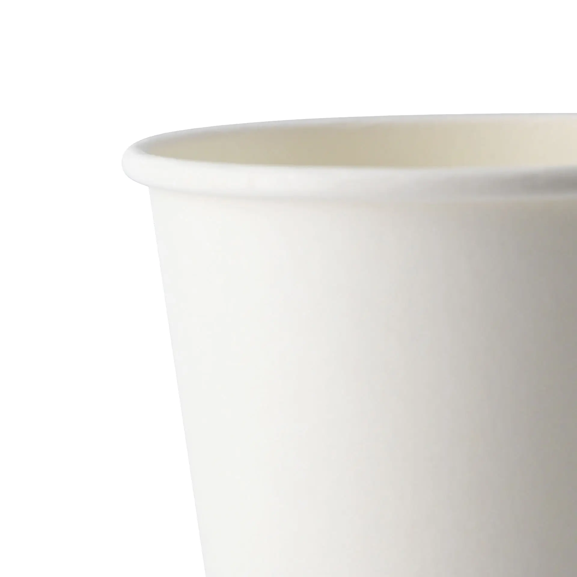 Kubek do automatów „EcoUp©” Ikony, 180 ml / 7,5 oz, Ø 70 mm, jednowarstwowy, biały, powłoka PLA