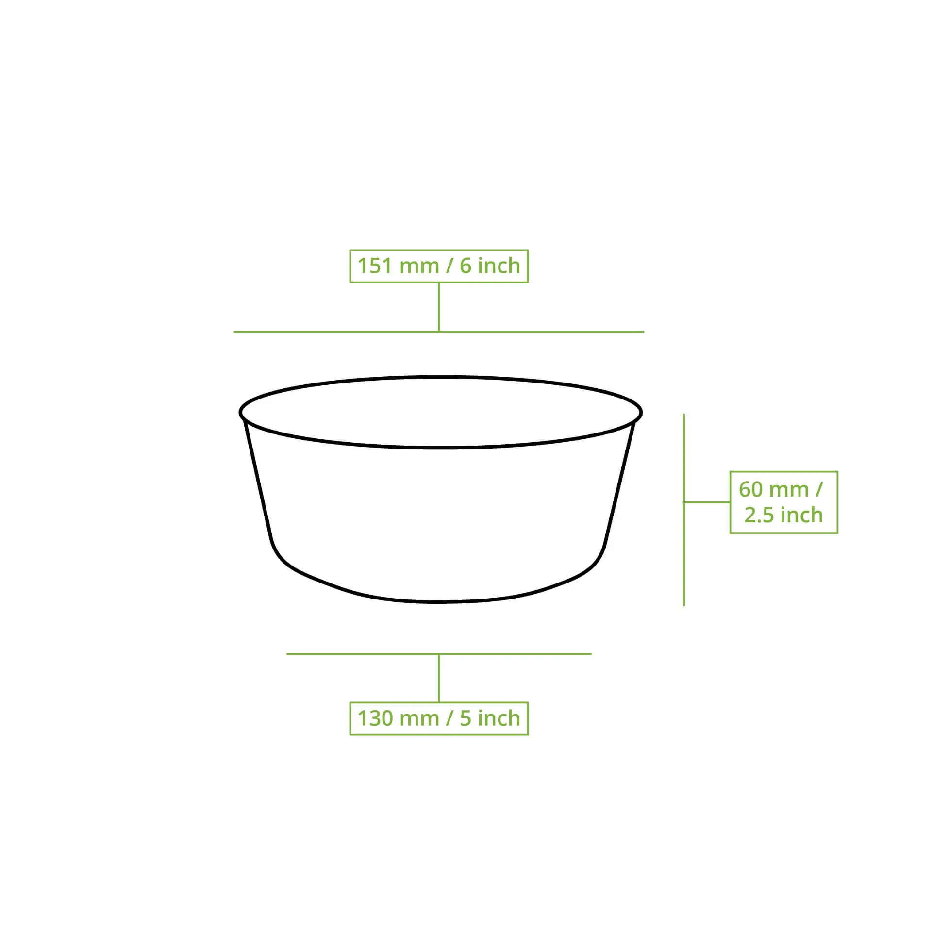 Wielorazowe miski "merways Bowl®" 650 ml, Ø 150 mm, Orzechowe / kremowo-białe