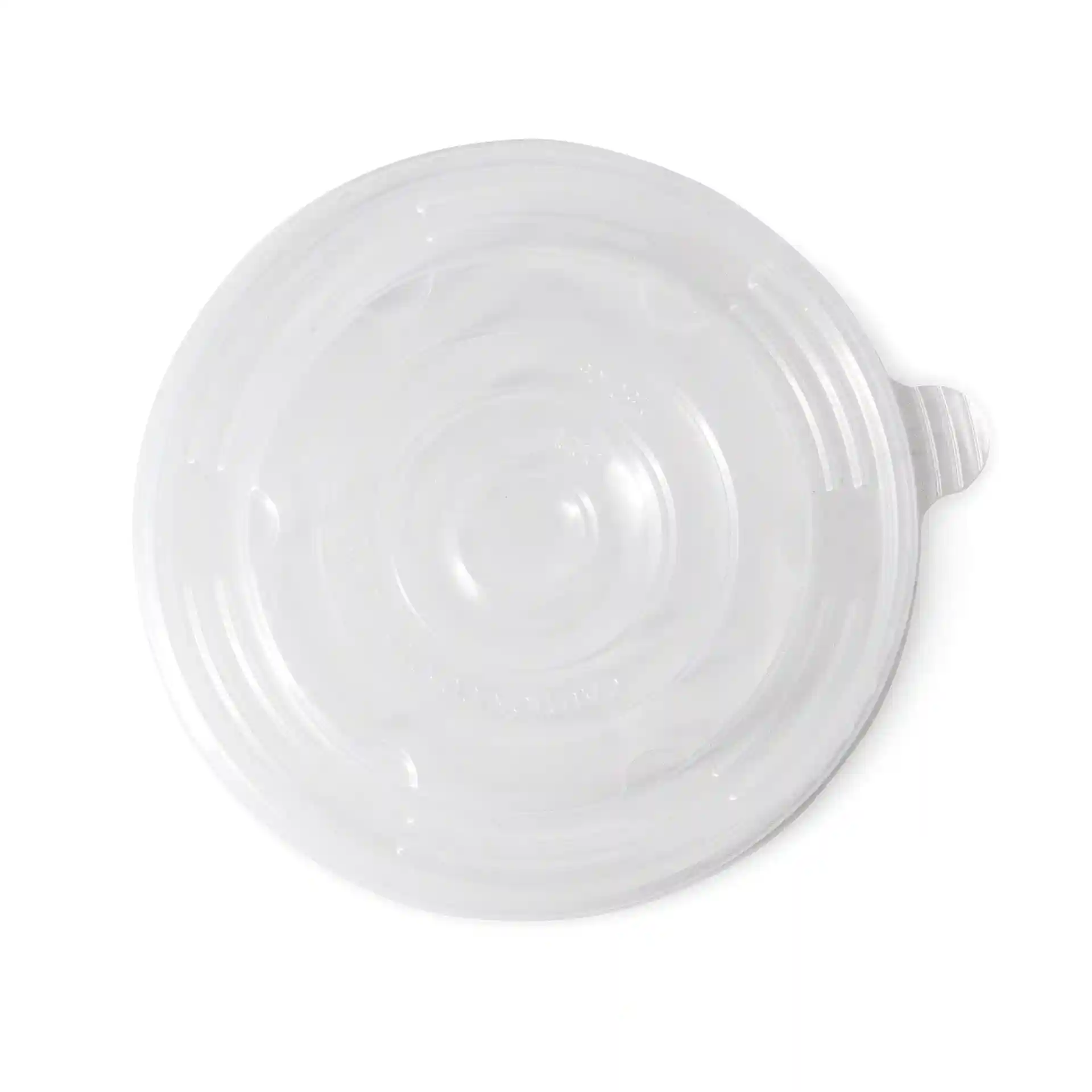 Przezroczysta okrągła pokrywka z polipropylenu o średnicy 150 mm.