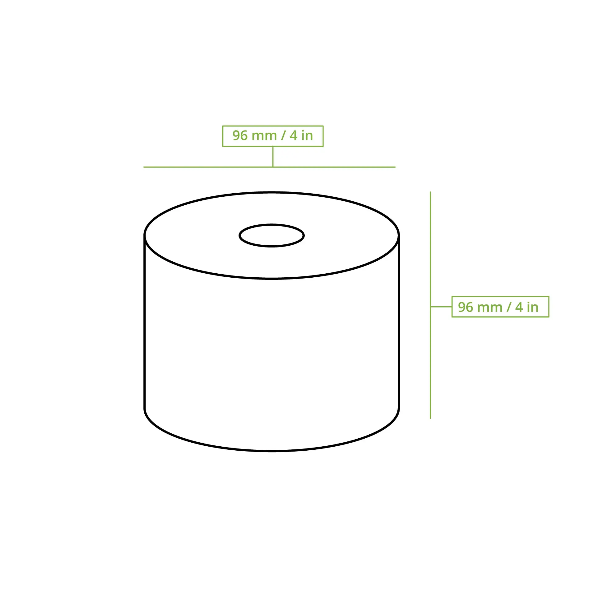 Toilettenpapier aus Recyclingpapier, 2-lagig, 300 Blatt, braun