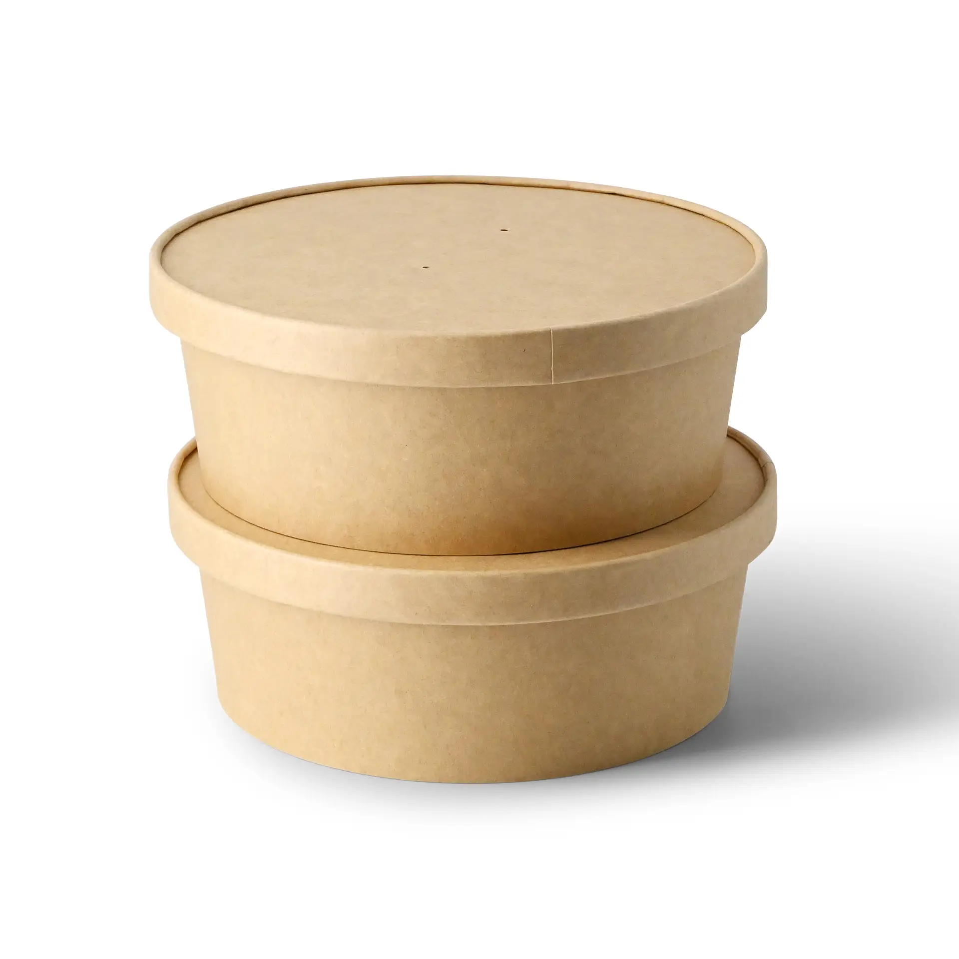 Karton-Membran-Deckel (bio-beschichtet) Ø 185 mm, braun