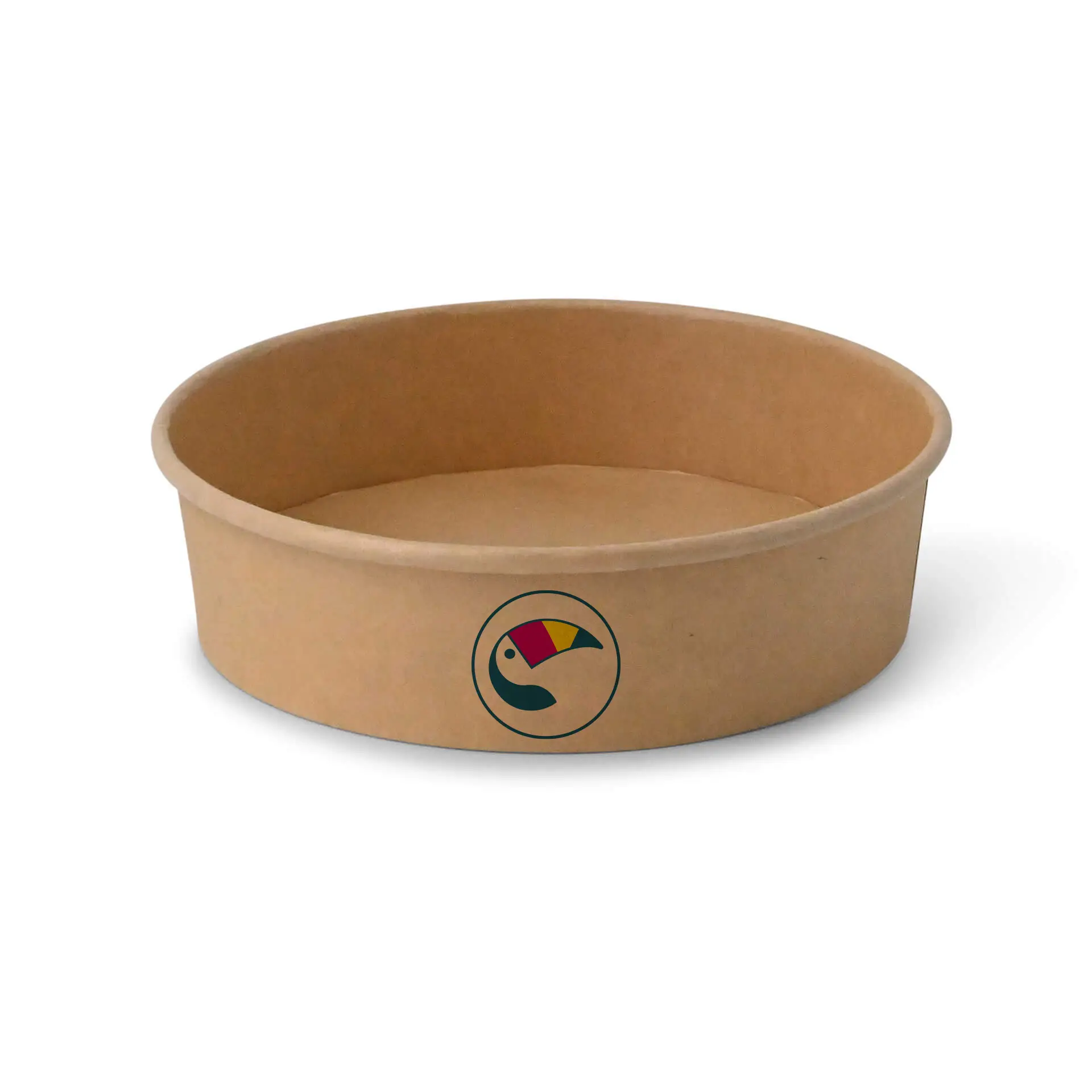 Miski sałatkowe z nadrukiem / Bowls personalizowane, 700 ml, Ø 185 mm, brązowe, powłoka PE