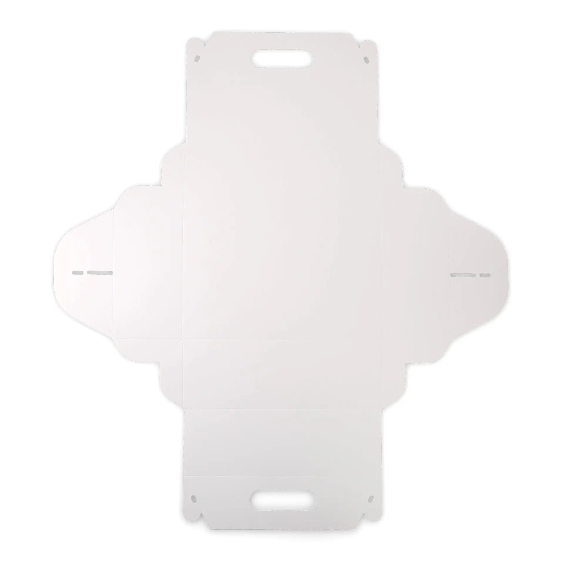 Kuchenbox aus Pappe mit Griff L, 26 x 17 x 9 cm, weiß, faltbar