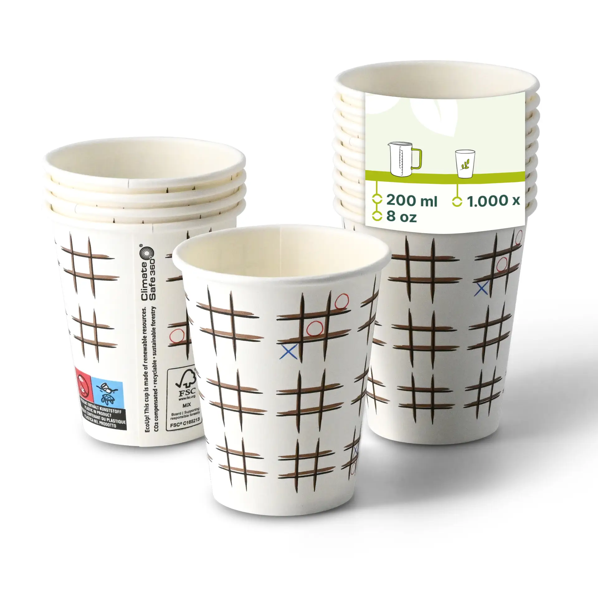con10030-01-0-pappbecher-bedruckt-tic-tac-toe-beschichtet-200-ml-8-oz-80-mm-weiss