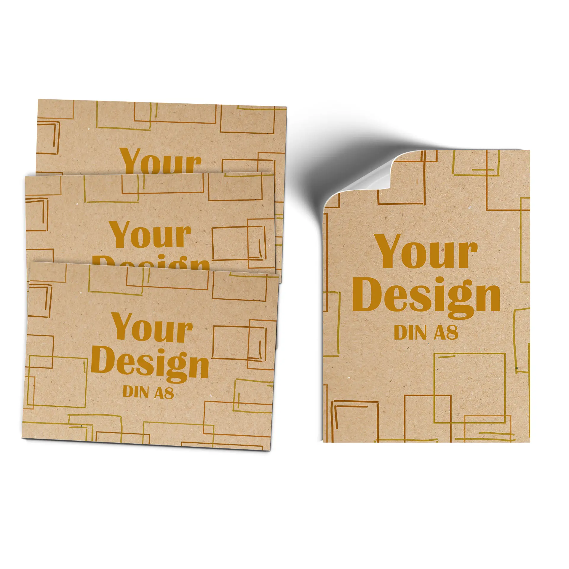 Etykieta z ilustracją ptaka i wymiarami 105x74 mm na brązowym tle.