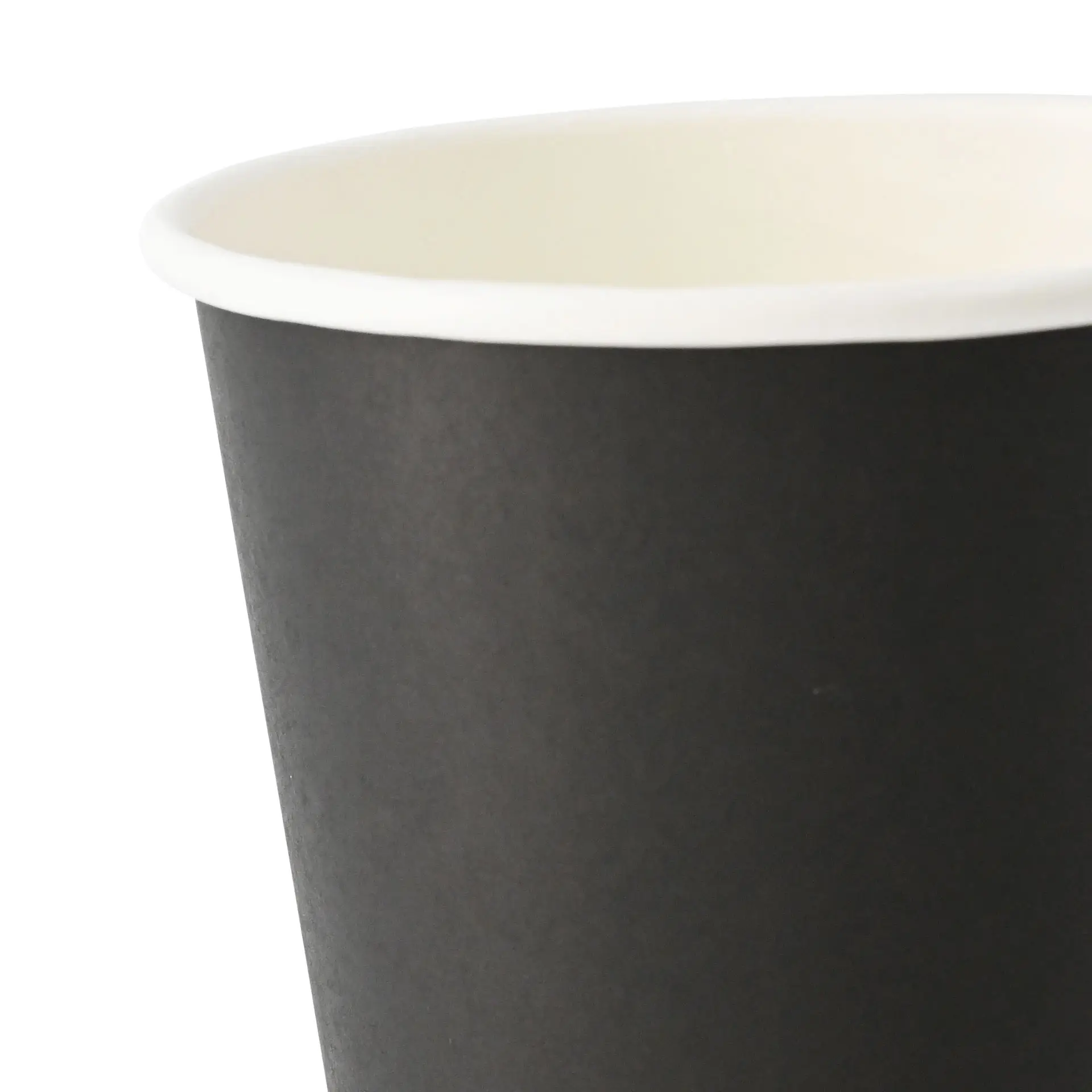 Pappbecher 300 ml / 12 oz, Ø 90 mm, einwandig, schwarz, PLA-beschichtet