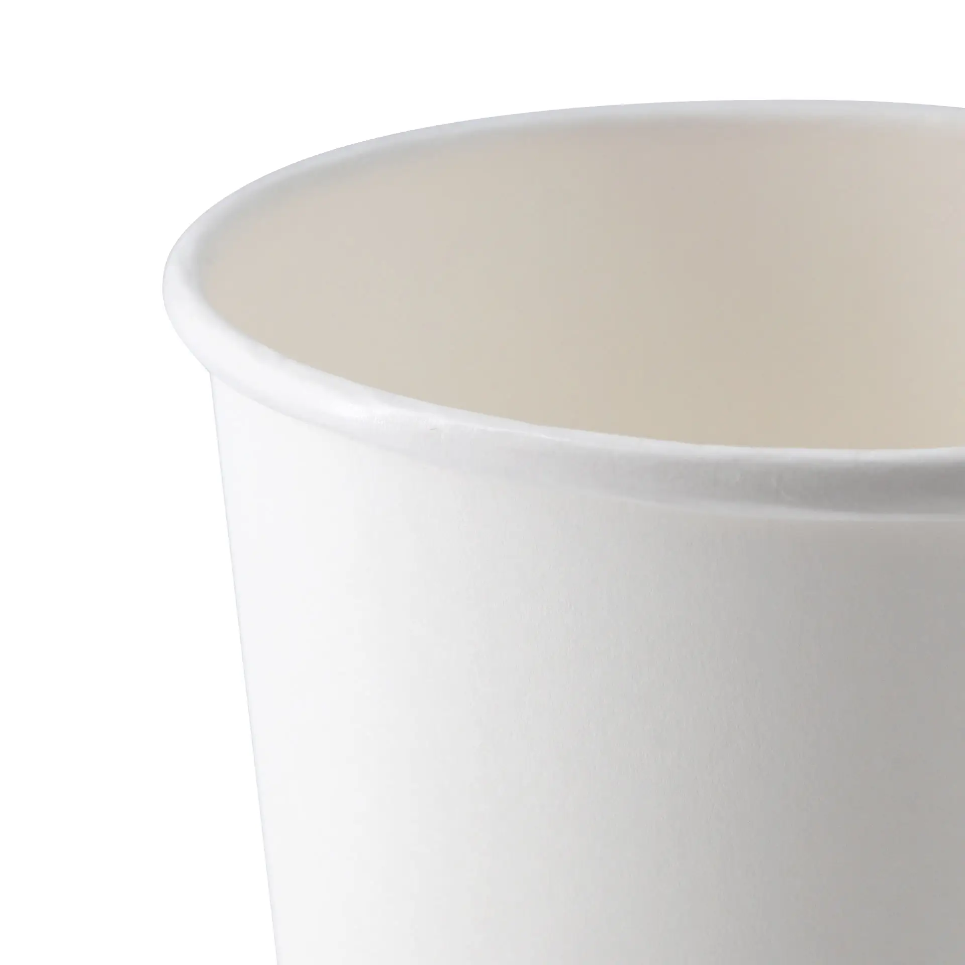 Biały kartonowy kubek na zupę do gorących i zimnych potraw, rozmiar 16 oz z powłoką PLA.