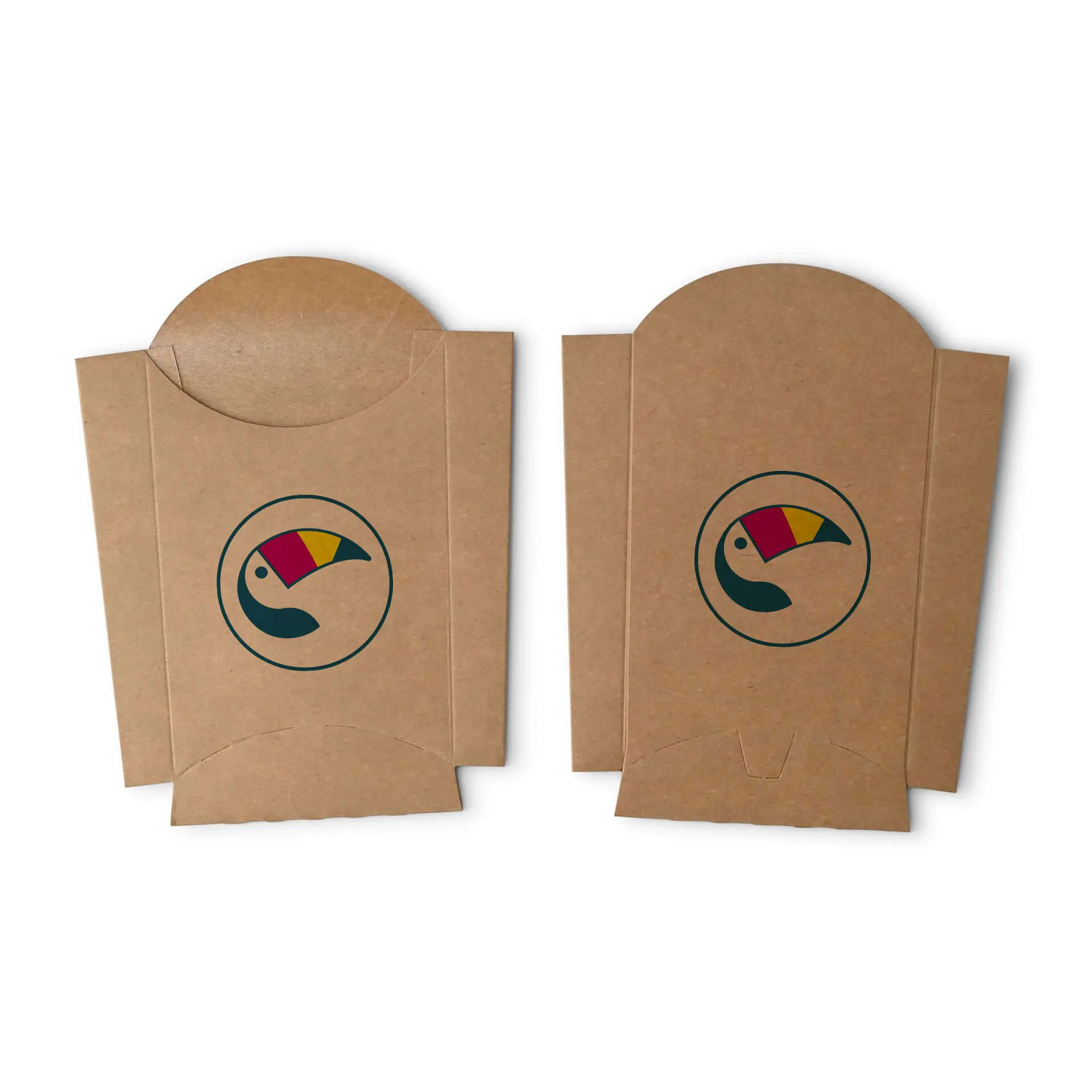 Pojemniki na frytki z nadrukiem, 8,5 x 5 x 12 cm, powłoka PE