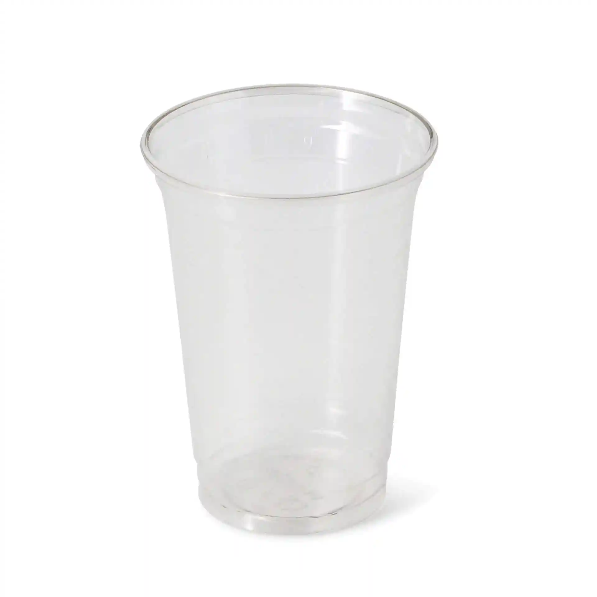 Przezroczysty kubek rPET 16 oz o średnicy 95 mm i wysokości 127 mm.