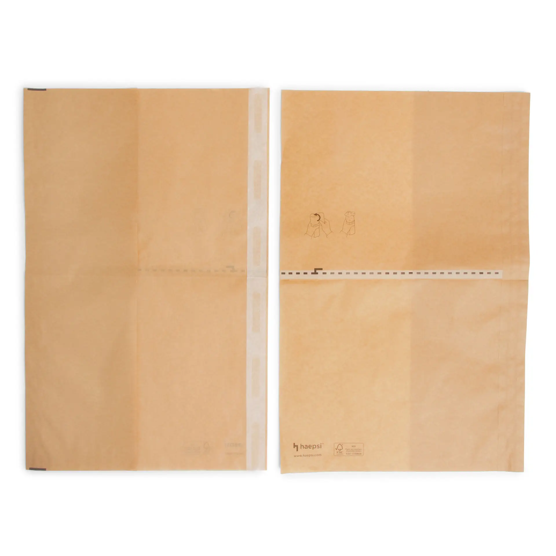 Niestandardowe drukowane opakowanie z praktycznym zamknięciem klejącym, trwały i odporny na tłuszcz papier, pokazujący prosty design i logo.