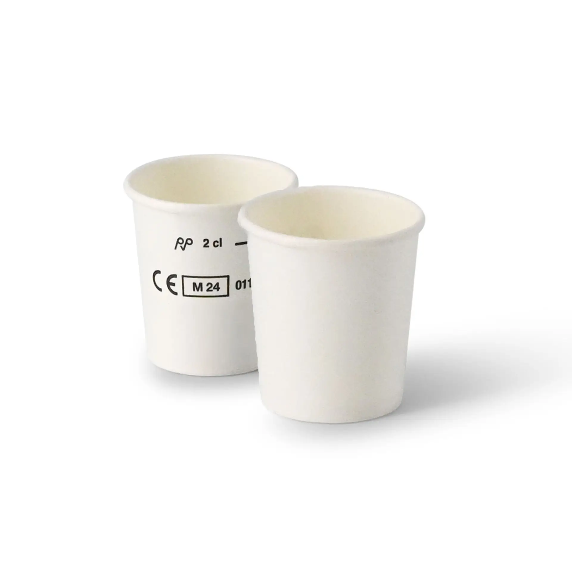 Schnapsbecher aus Papier 20 ml / 1 oz, weiß