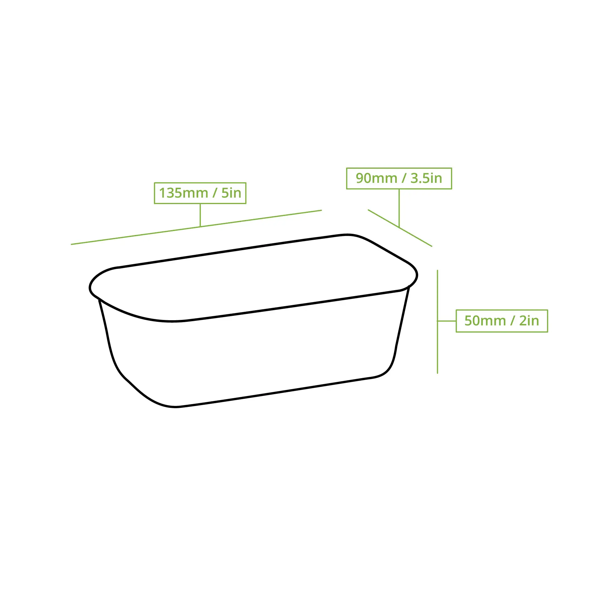 Taca na jagody z tektury; wymiary 135mm x 90mm x 50mm; idealna do świeżych jagód i produktów.