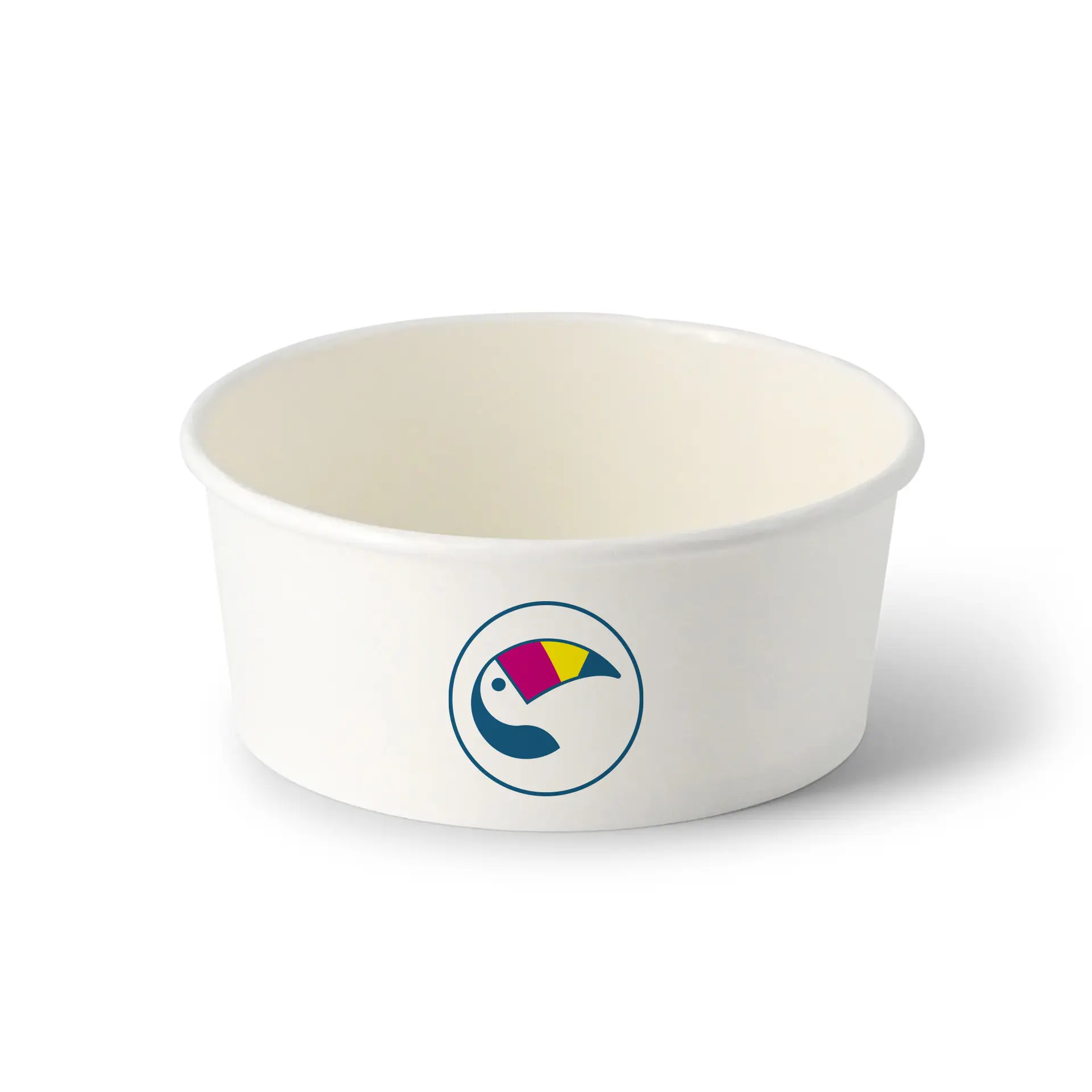 Miski sałatkowe z nadrukiem / Bowls personalizowane, 650 ml, Ø 150 mm, białe, powłoka PE