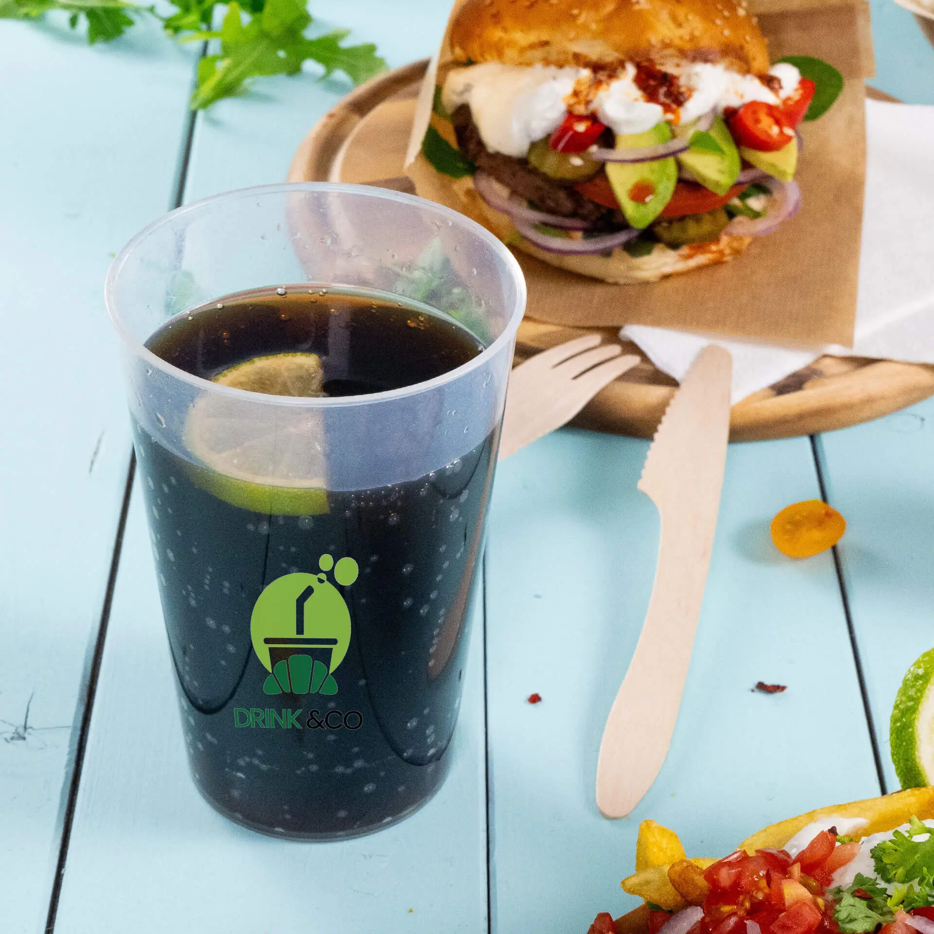 Kubek wielorazowy z logo 500 ml, IML, pełnopowierzchniowy