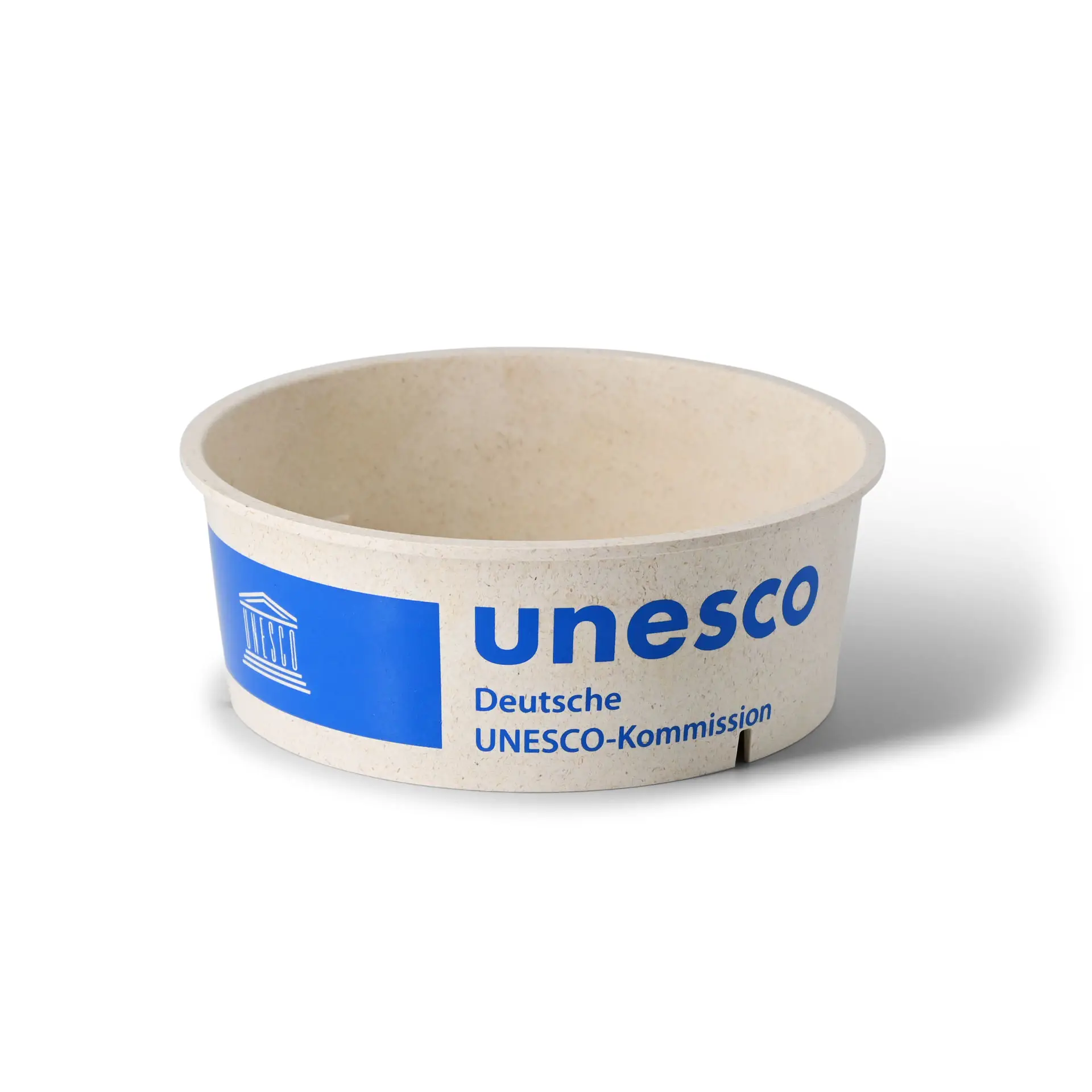 Miska wielorazowa z nadrukiem, 1000 ml, kremowo-biała