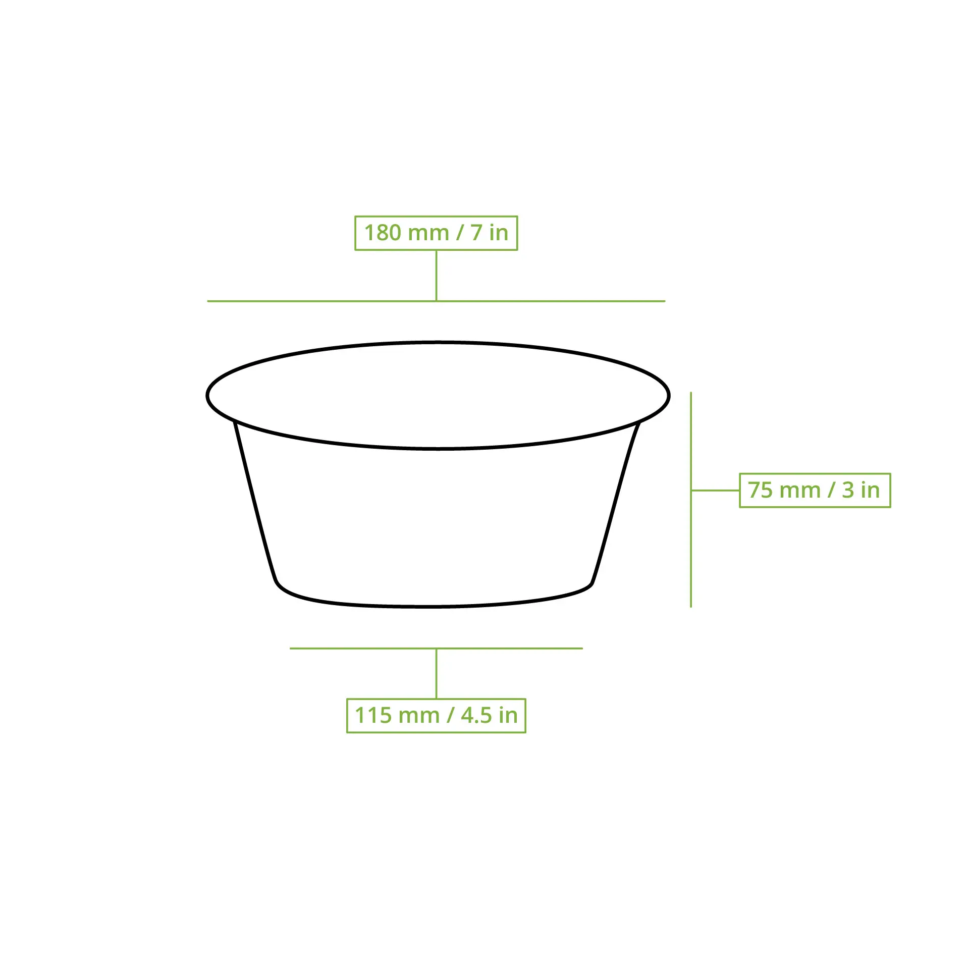 Pojemnik wielorazowy z PP 1000 ml, głęboki, czarny