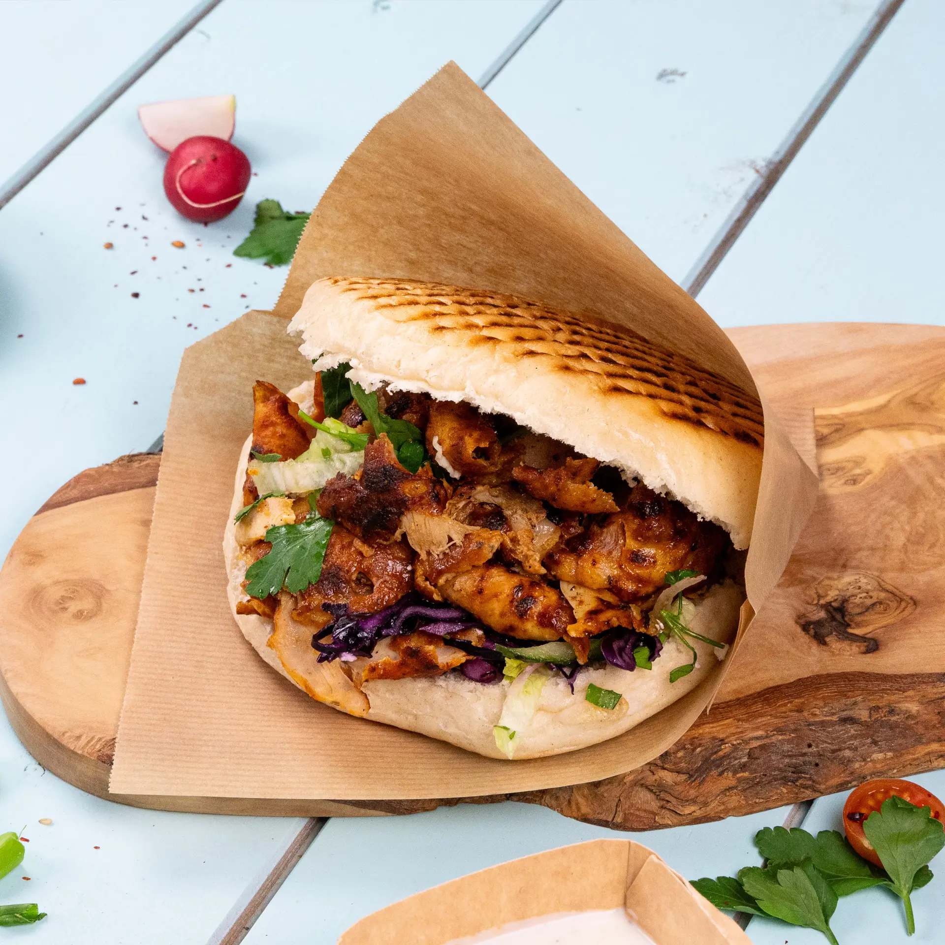 Snacktaschen aus Papier 15 x 16 cm, braun, seitlich offen