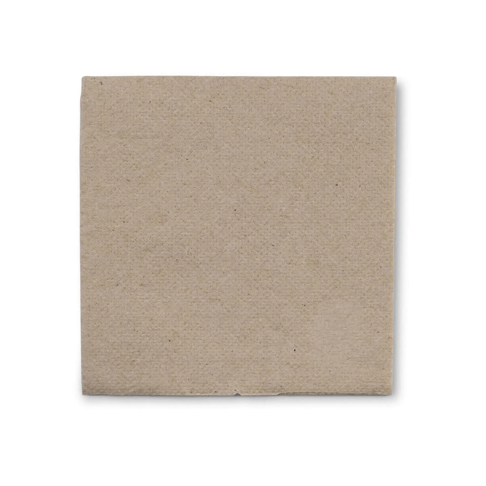 Kwadratowy serwetka papierowa, niebielona, 20 x 20 cm, z symbolem wskazującym, że jest wykonana z materiałów recyklingowych.