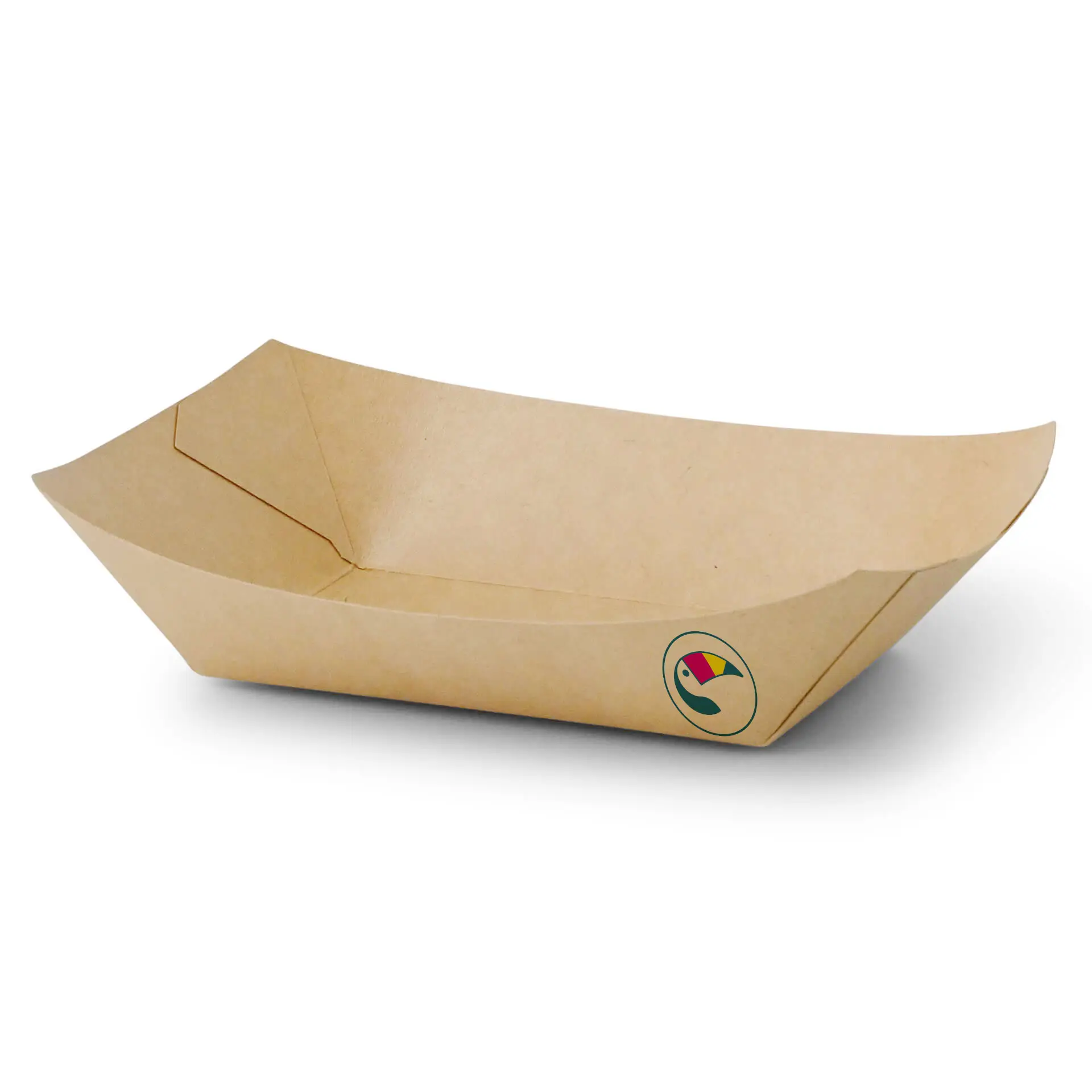 Snackschalen bedrucken, 500 ml / 20 oz, braun, PE-beschichtet