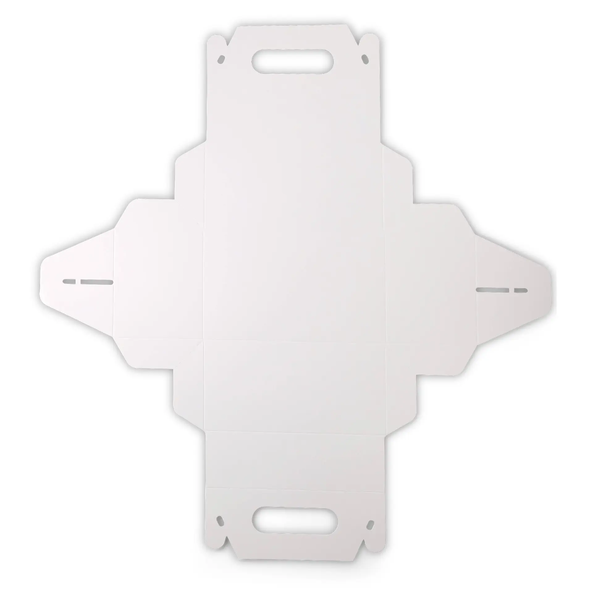 Kuchenbox aus Pappe mit Griff S, 18 x 11 x 9 cm, weiß, faltbar