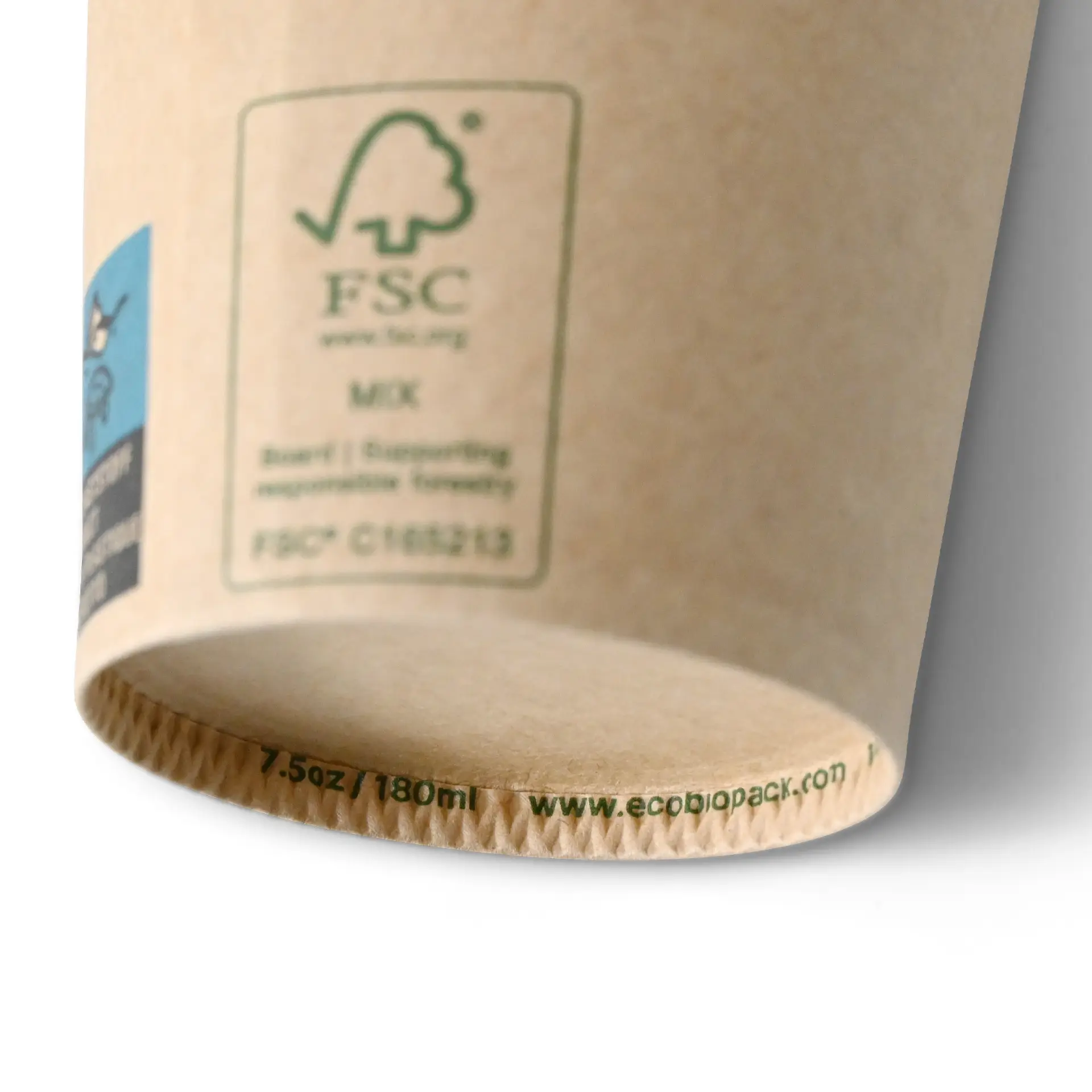 Kubek do automatów 180 ml / 7,5 oz, Ø 70 mm, jednowarstwowy, brązowy, powłoka PLA