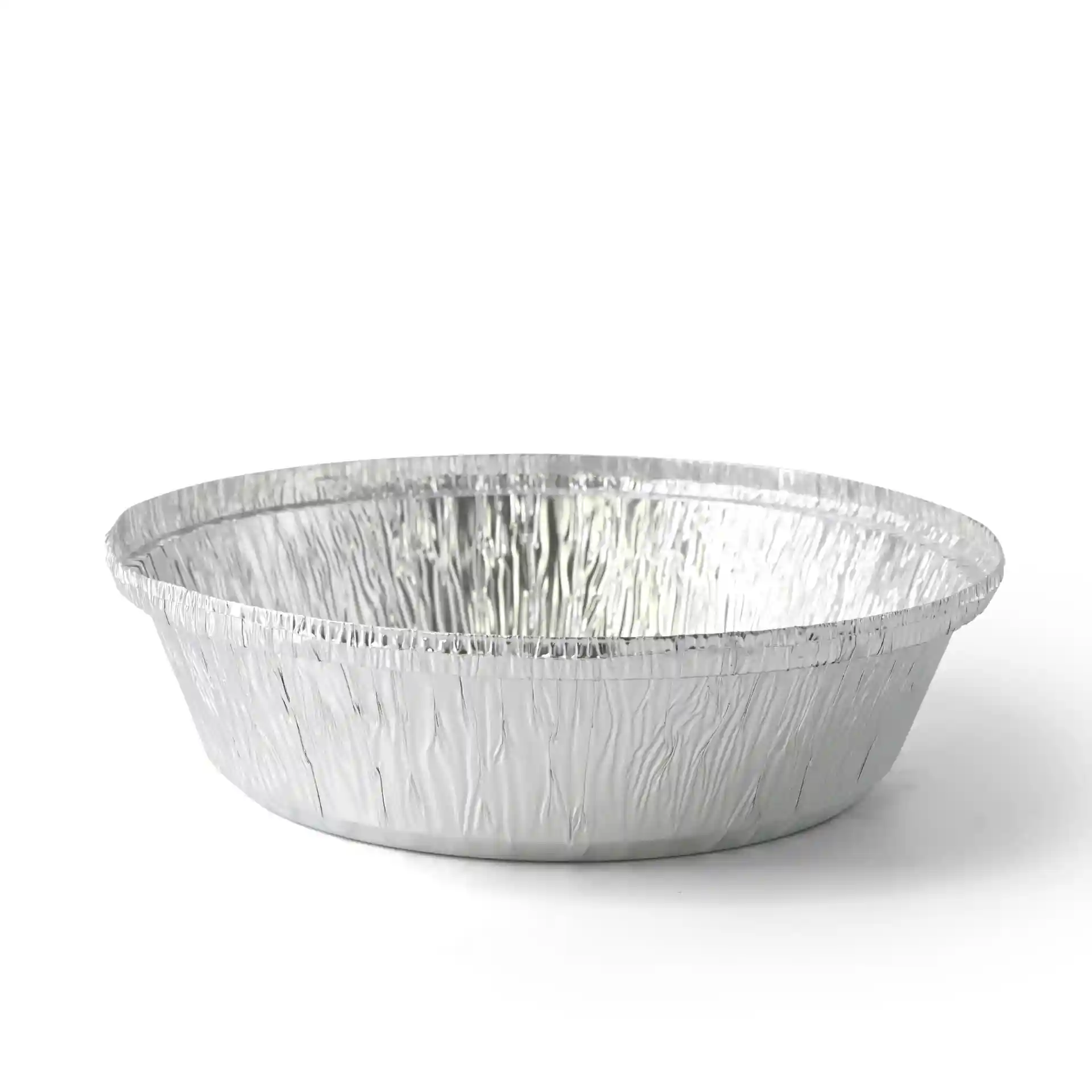 Okrągły pojemnik aluminiowy o pojemności 830 ml, średnica 182 mm i wysokość 43 mm.
