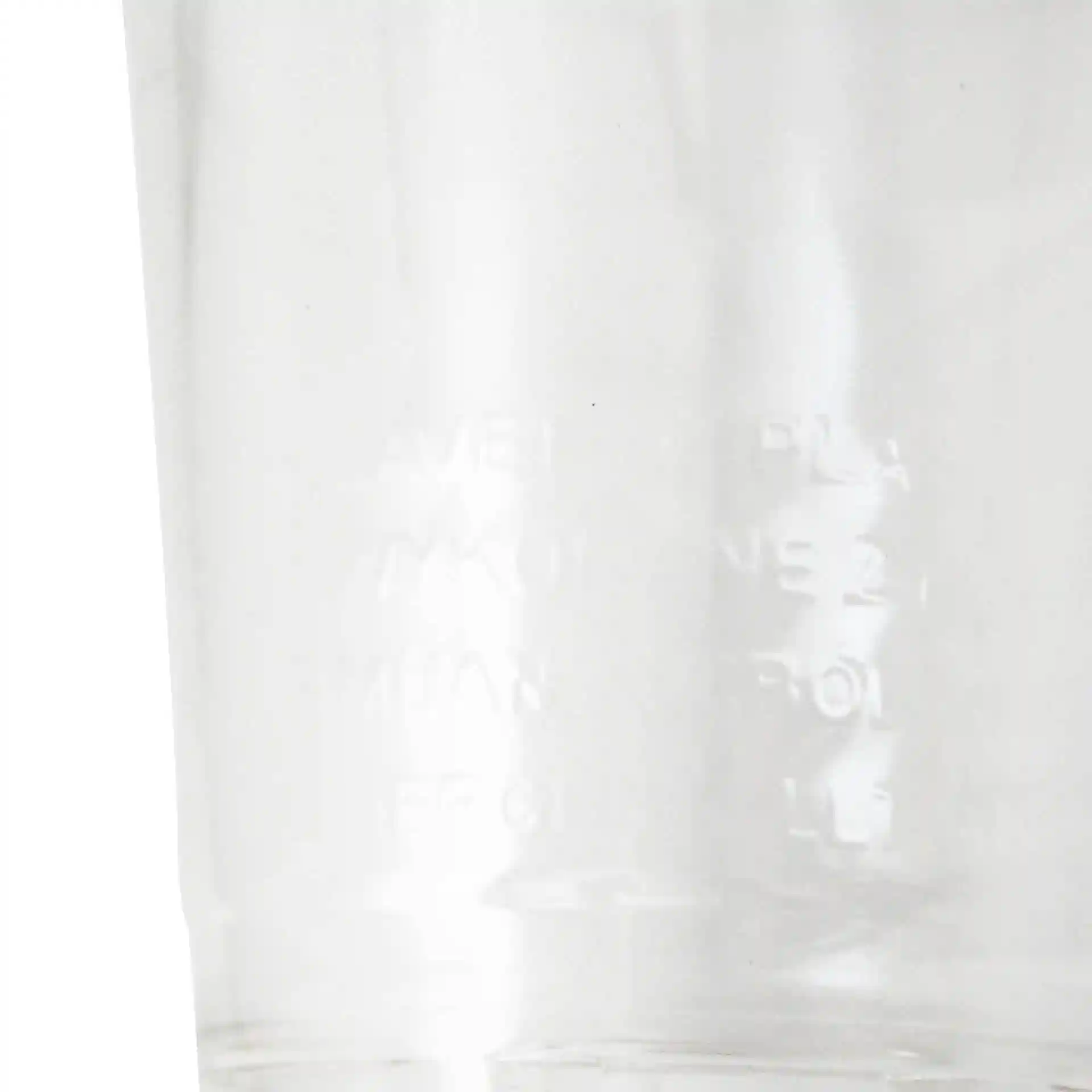 Przezroczysty kubek rPET 8 oz o średnicy 95 mm z widocznymi oznaczeniami na powierzchni.