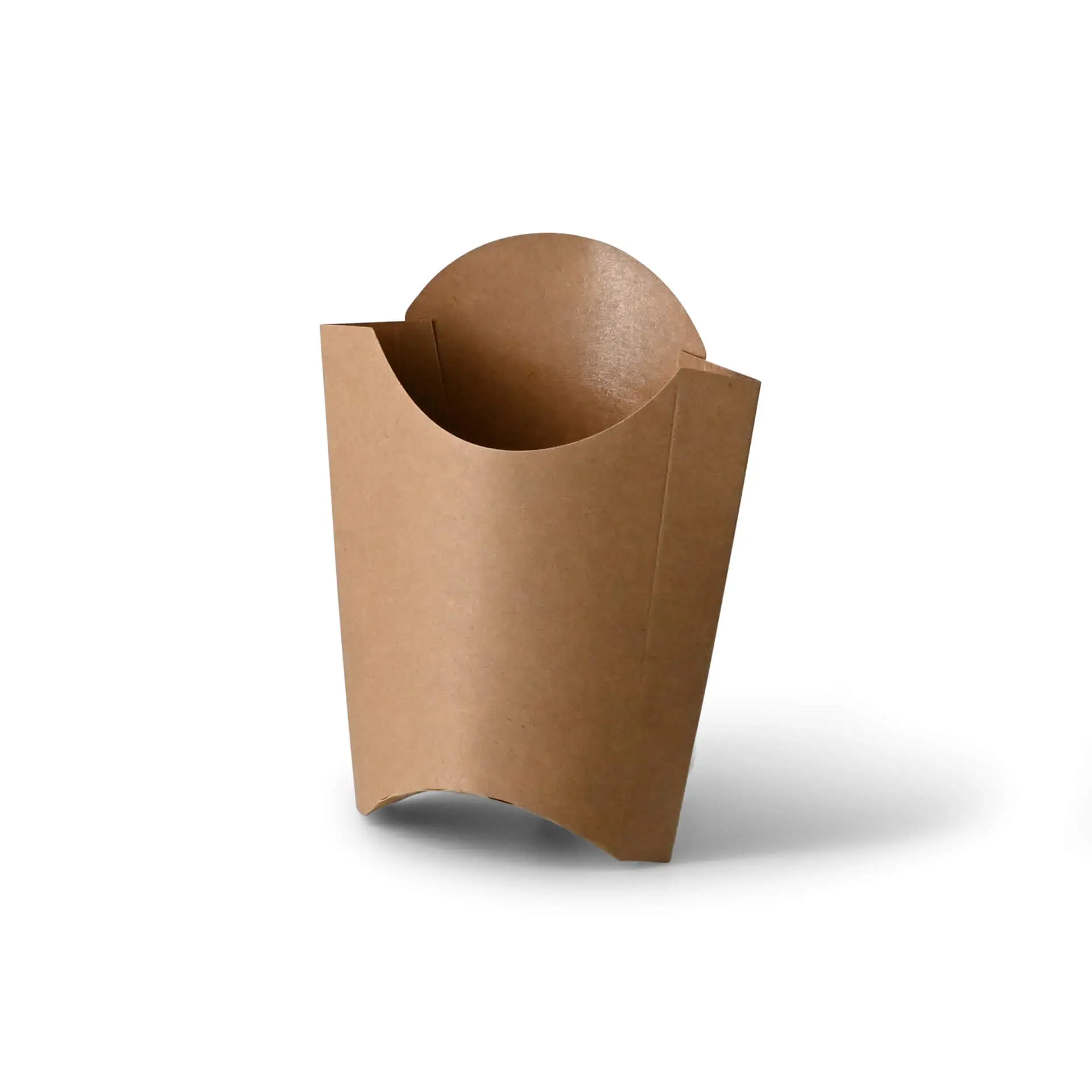 Brąska tekturowa łopatka do serwowania smażonych potraw; posiada barierę na bazie wody i jest odporna na tłuszcz. Biodegradowalna i certyfikowana przez FSC.