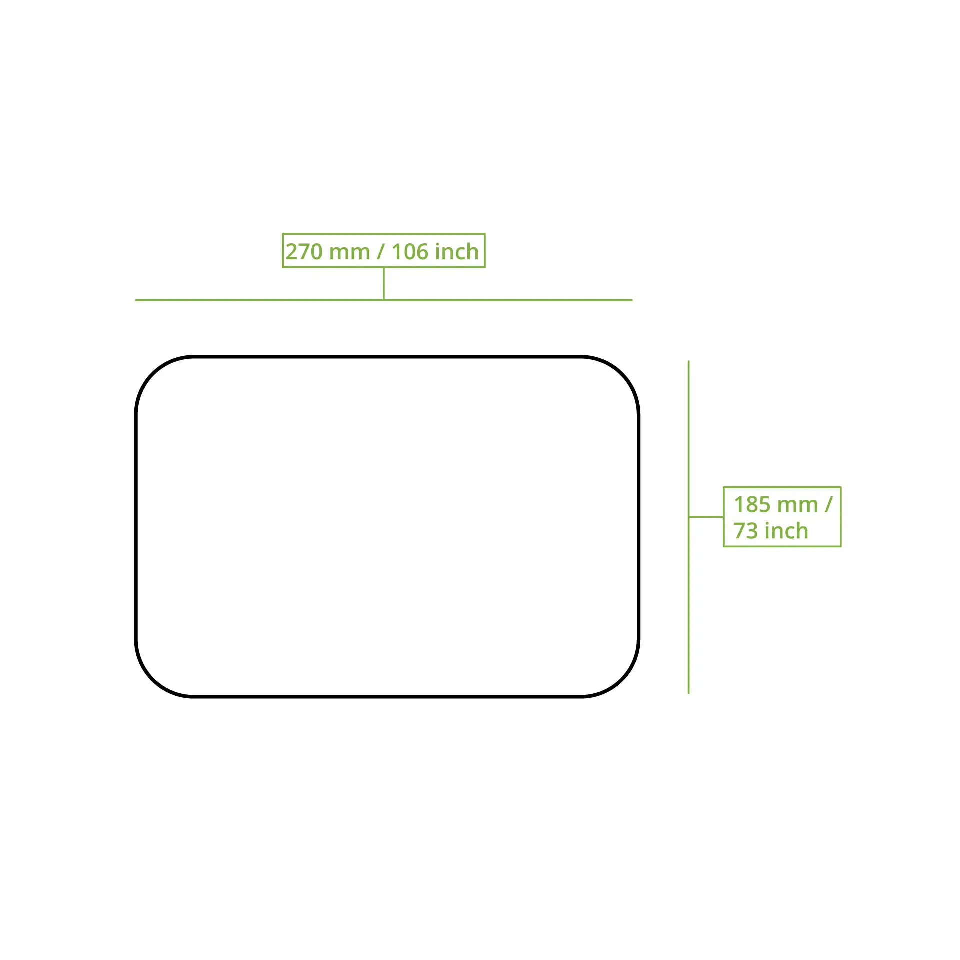 Prostokątny brązowy talerz kartonowy, 18 x 26 cm, z barierą ochronną na bazie wody, biodegradowalny i certyfikowany PEFC.