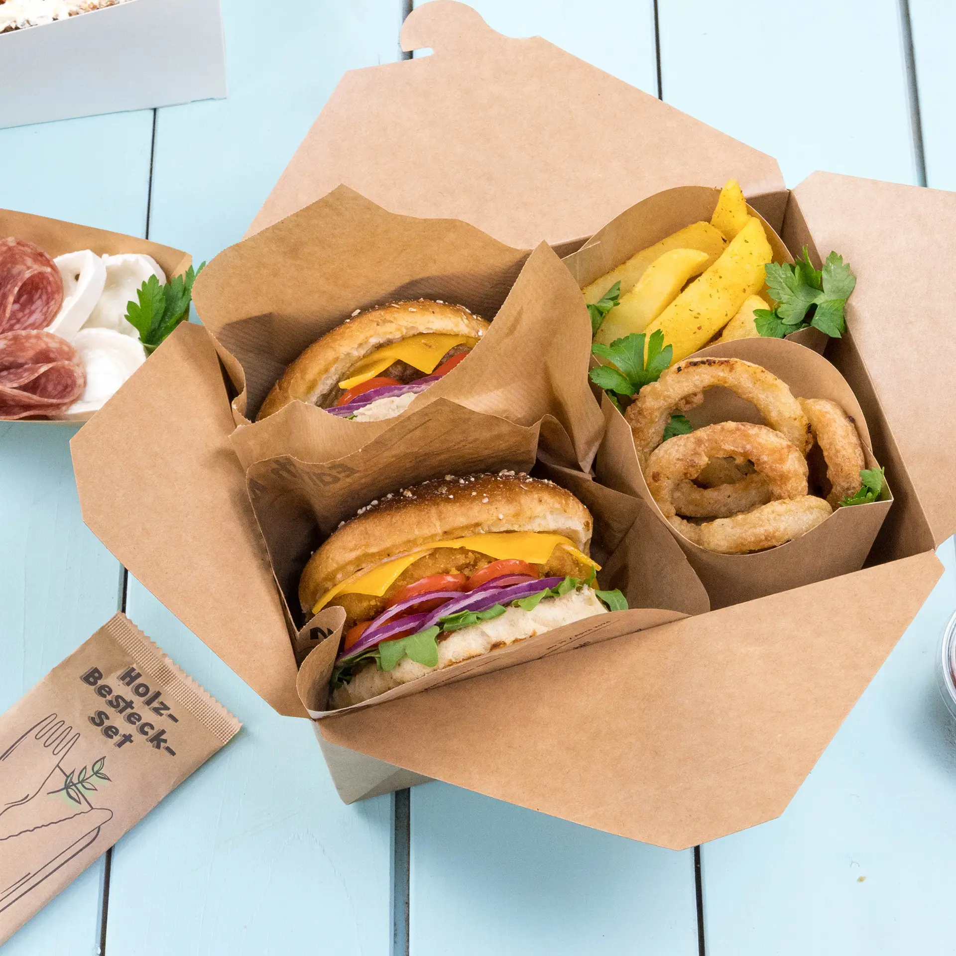 Snacktaschen aus Papier 15 x 16 cm, braun, seitlich offen