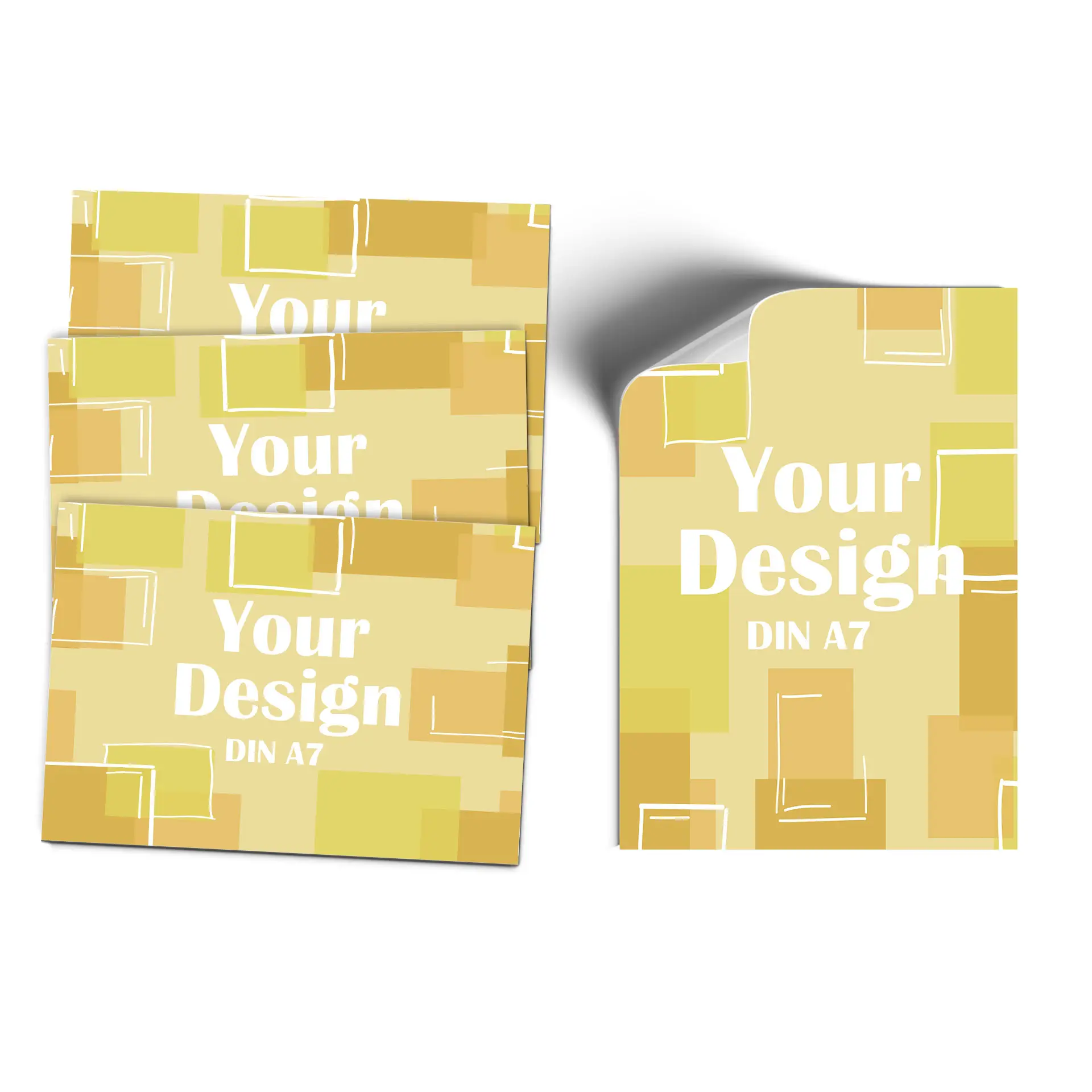 Fioletowa naklejka z białą okrągłą grafiką i zaokrąglonymi rogami, o wymiarach 105x74 mm.