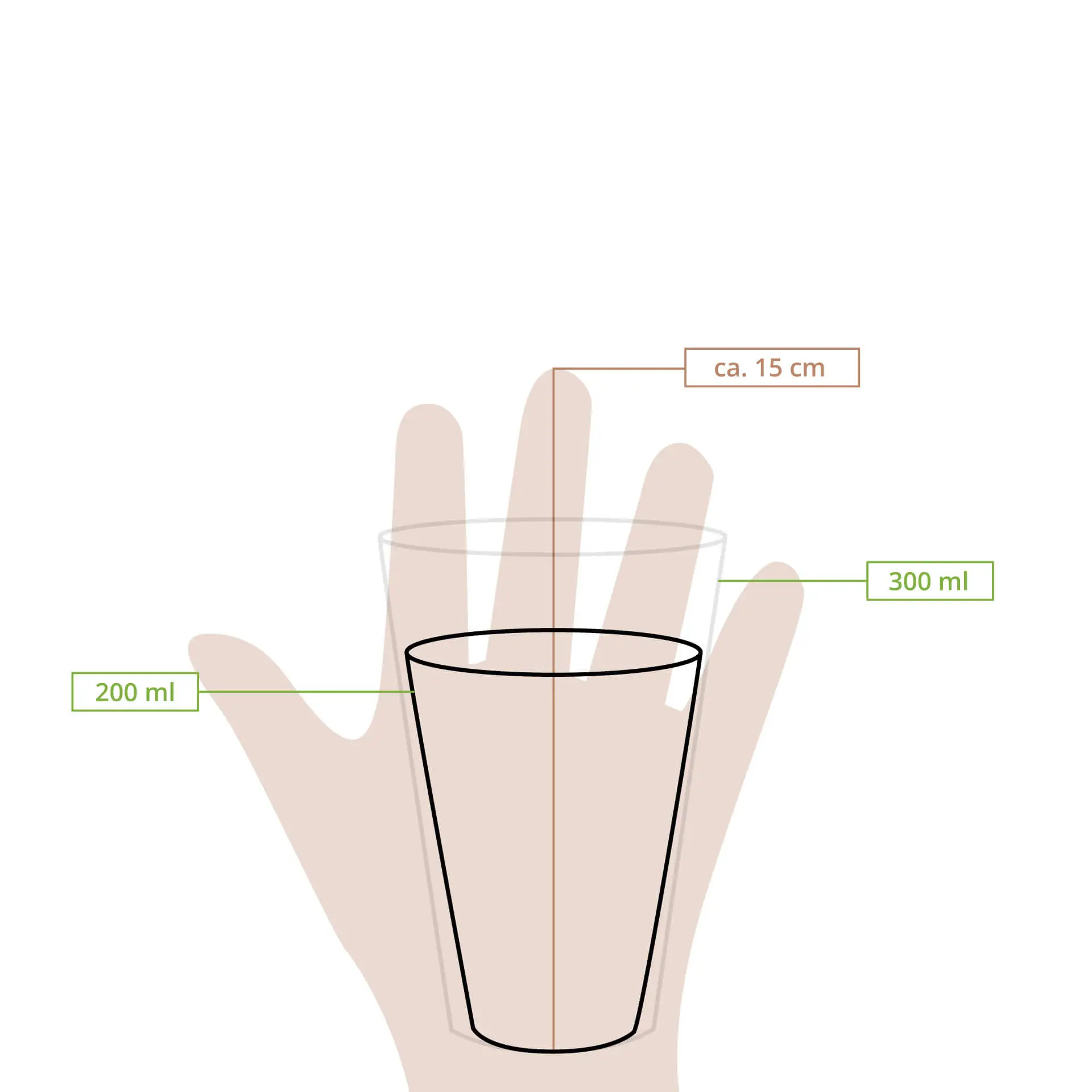 Kubek papierowy 200 ml / 8 oz, Ø 80 mm, jednowarstwowy, brązowy / wewnątrz biały, powlekany PLA