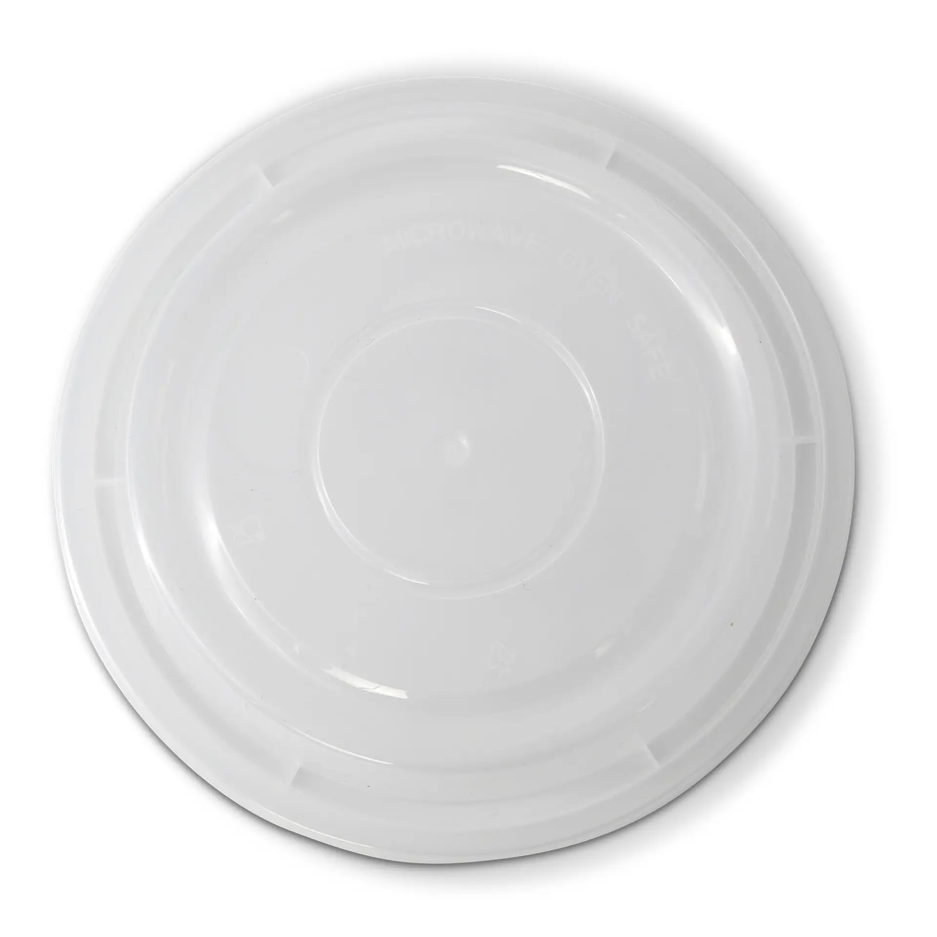 Pokrywka wielorazowa z PP, okrągła, przezroczysta