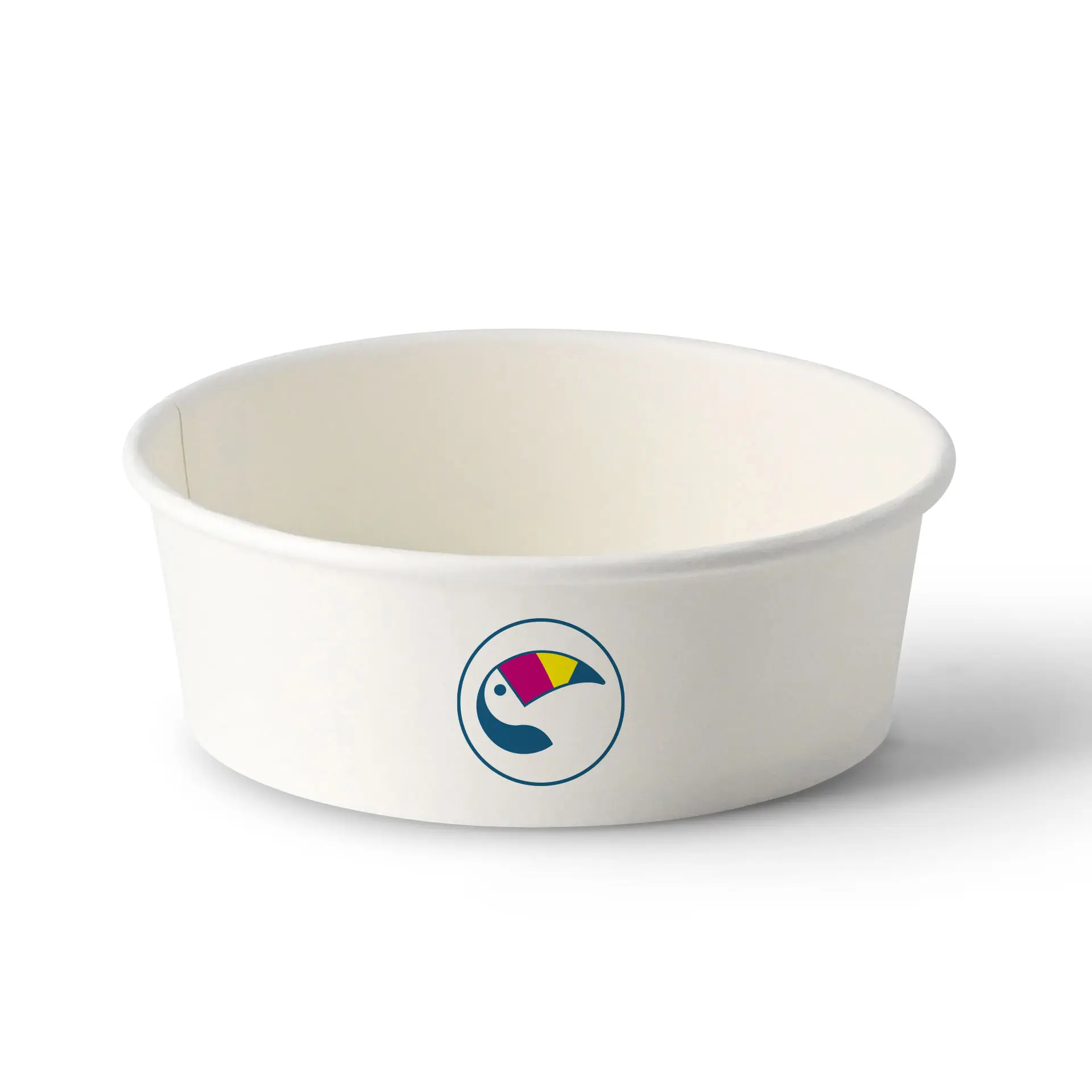 Miski sałatkowe z nadrukiem / Bowls personalizowane, 400 ml, Ø 150 mm, białe, powłoka PE