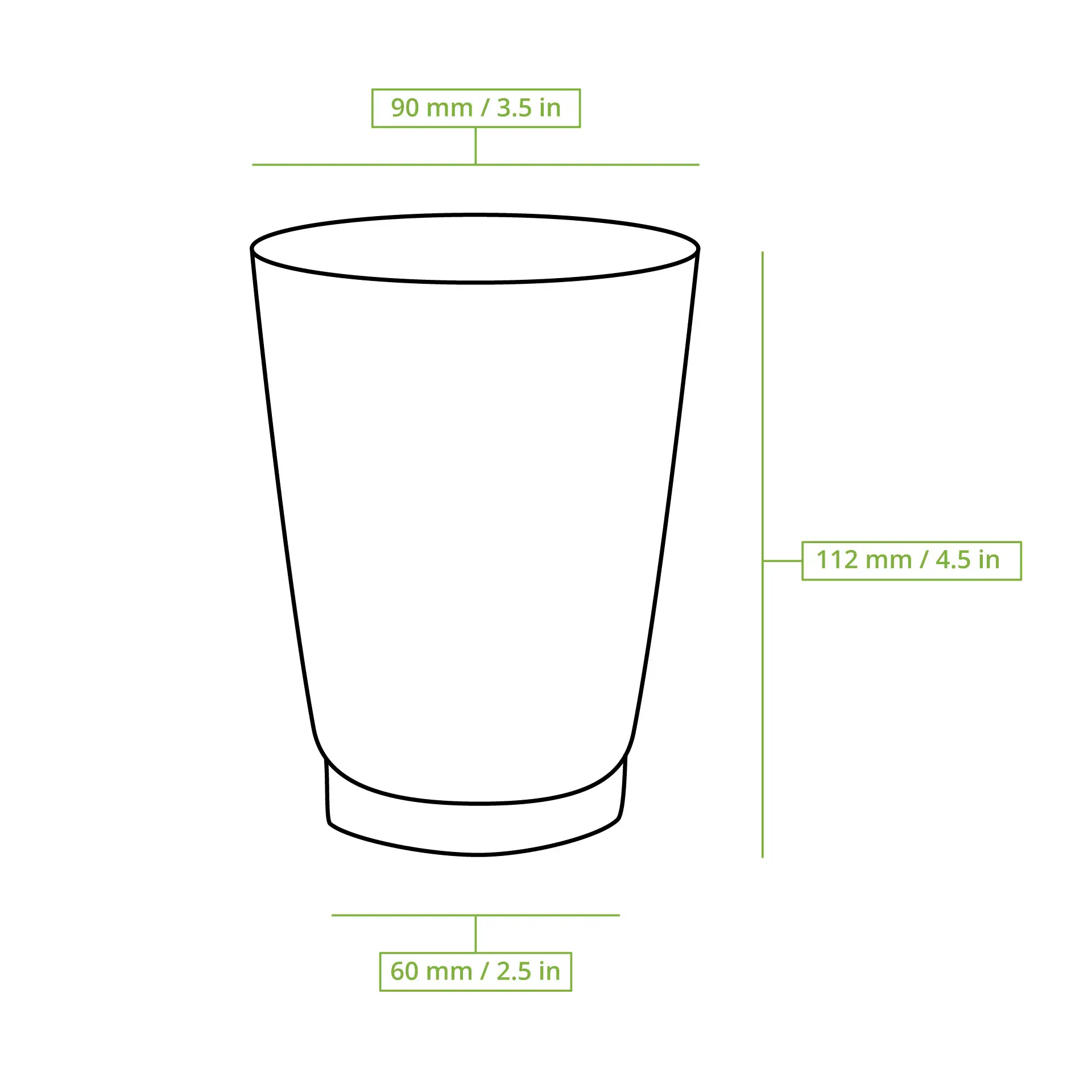 Kubek z karbowanej tektury / kubek do kawy na wynos 300 ml / 12 oz, Ø 90 mm, brązowy, powłoka PLA