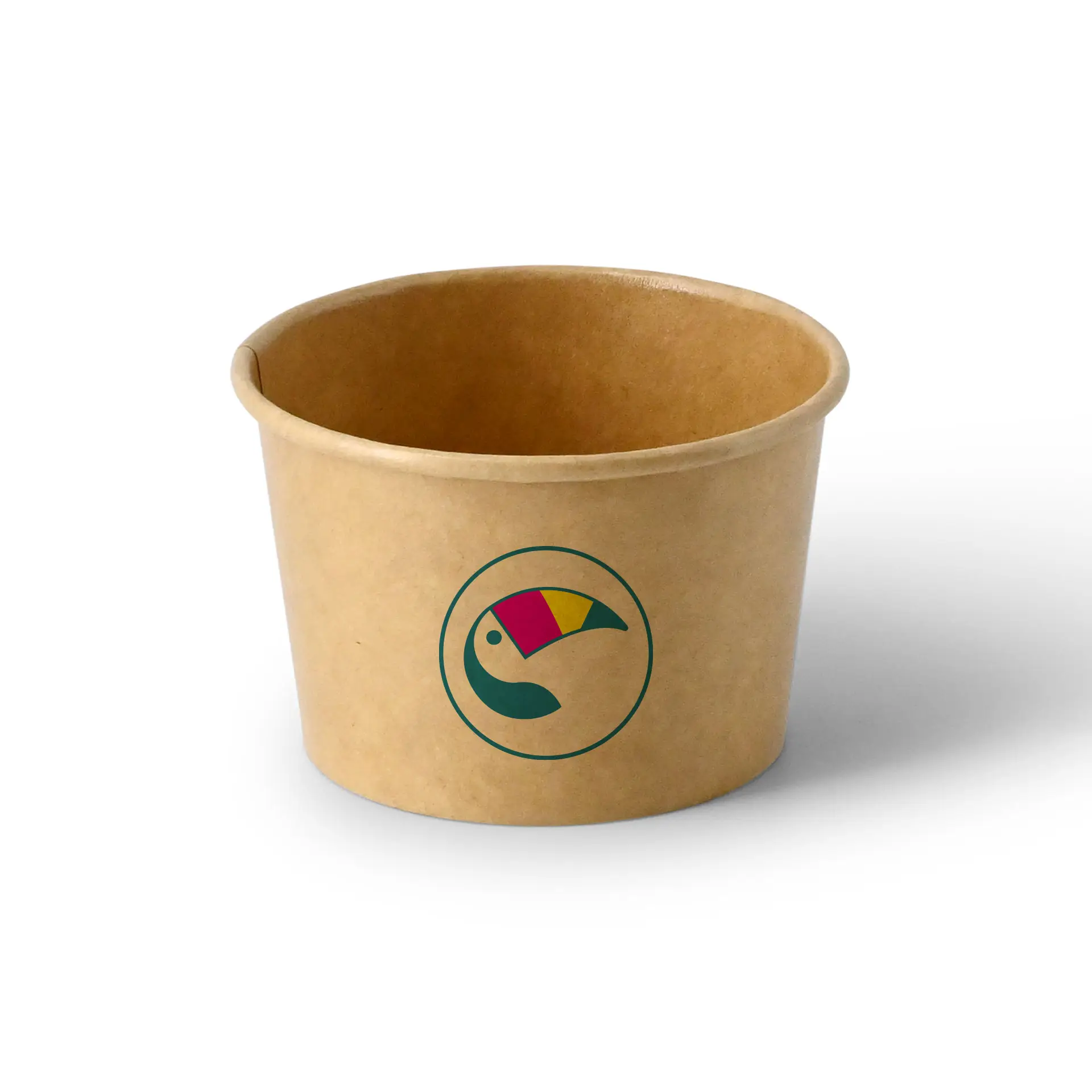 Eisbecher bedrucken, 125 ml / 5 oz, braun, PE-beschichtet